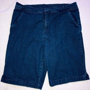 Soft Denim Bermuda Shorts
